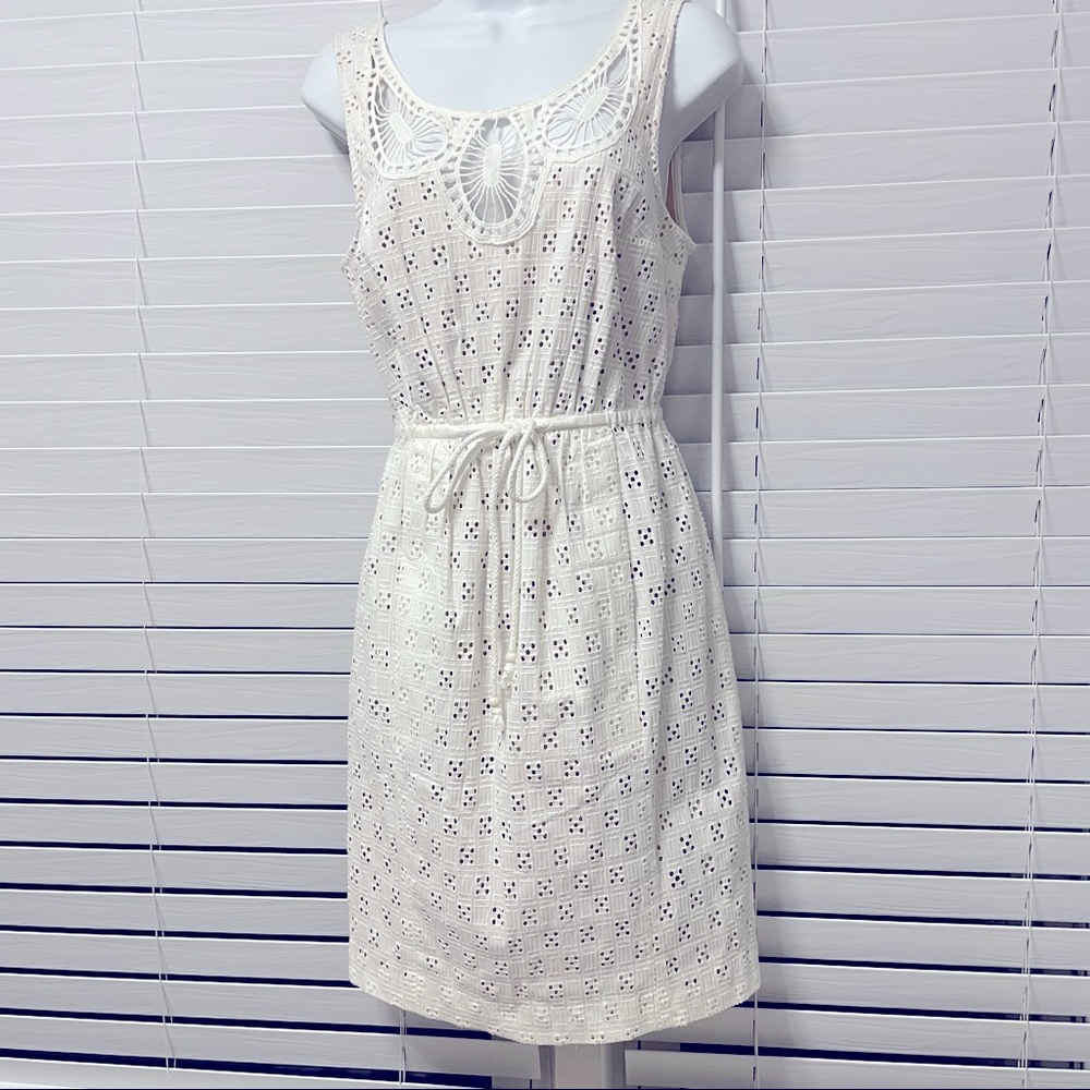 Plenty by Tracy Reese ~Anthropologie ~ White Cotton Dress Size 4